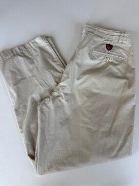 Polo Golf Ralph Lauren Khaki Chino Pants Men's 34x30 Crest Logo Golf Pants